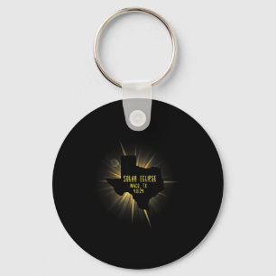 Waco Tx Solar Eclipse Total Design Key Ring