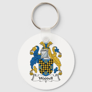 Waddell Family Crest Key Ring