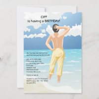 Wadding in the Sea Invitation