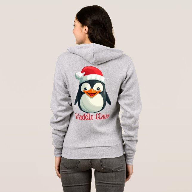 Waddle Claus Hoodie (Back Full)