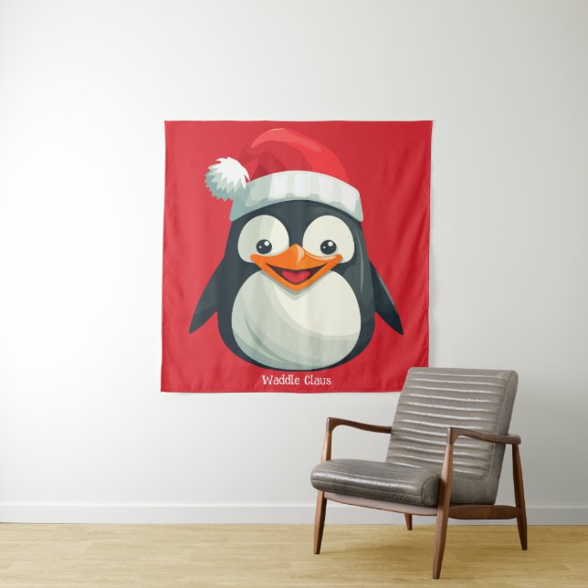 Waddle Claus Tapestry (In Situ)