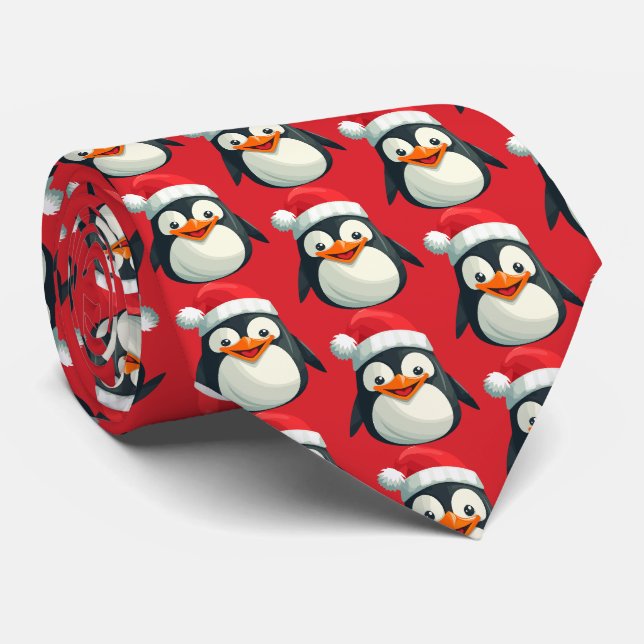 Waddle Claus Tie (Rolled)