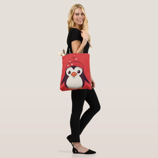 Waddle Claus Tote Bag (On Model)