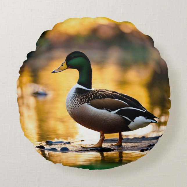 Waddle & Wonder Round Cushion (Front)