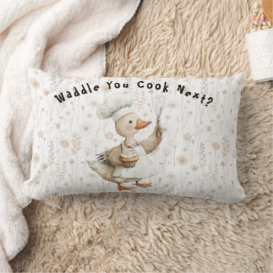 Waddle You Cook Next? Kitchen Throw Pillow