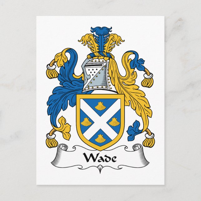 Wade Family Crest Postcard (Front)