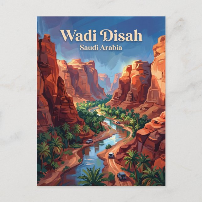 Wadi Disah Saudi Arabia Postcard (Front)