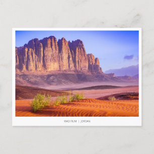 Wadi Rum desert in Jordan, Holiday Postcard