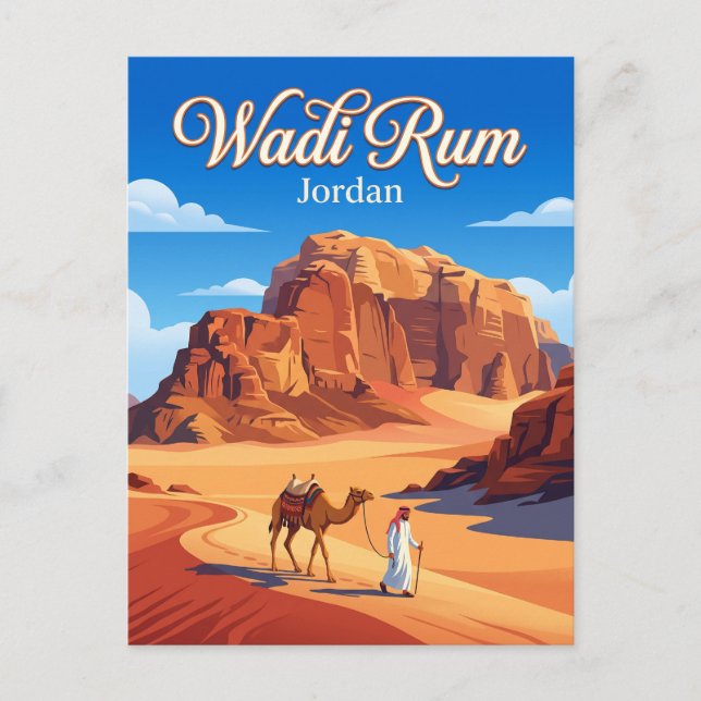 Wadi Rum Jordan Postcard (Front)