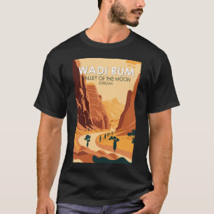 Wadi Rum Jordan Travel Art Vintage T-Shirt