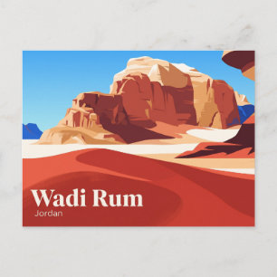 Wadi Rum Protected Area Jordan Postcard