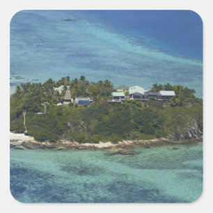 Wadigi Island, Mamanuca Islands, Fiji Square Sticker