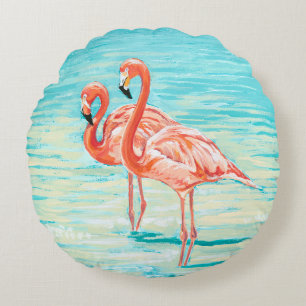 Wading In the Shallows - Round Cushion