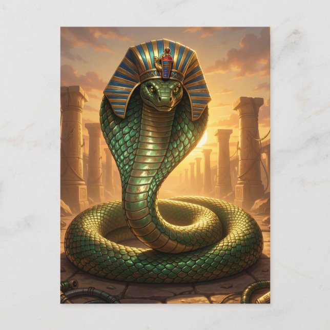 Wadjet – Ägyptische Schlangengöttin´6 Holiday Postcard (Front)