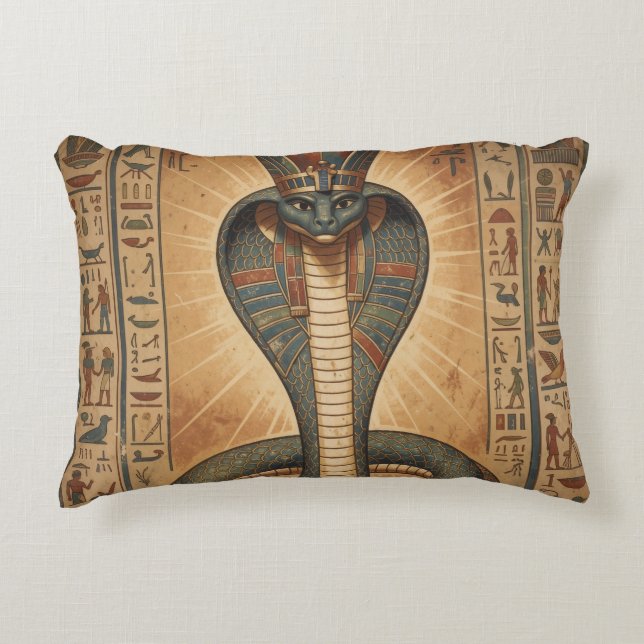 Wadjet – Ägyptische Schlangengöttin´7 Decorative Cushion (Front)