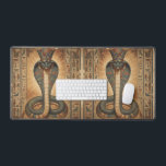 Wadjet – Ägyptische Schlangengöttin´7 Desk Mat<br><div class="desc">Wadjet ist eine Kobra-Göttin aus der ägyptischen Mythologie und Schutzgöttin der Pharaonen sowie von Unterägypten. Sie steht für Schutz, Macht und königliche Autorität.</div>