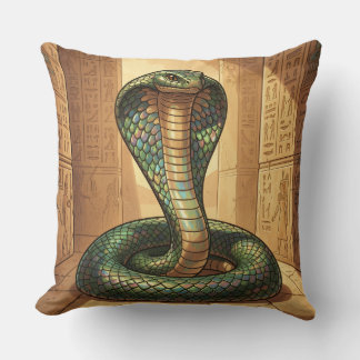 Wadjet – Ägyptische Schlangengöttin Cushion