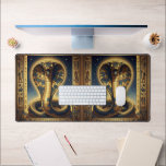 Wadjet – Egyptian Cobra Goddess´3 Desk Mat<br><div class="desc">Wadjet is a cobra goddess in Egyptian mythology and a protector of the pharaoh and Lower Egypt. She represents protection,  power,  and royal authority.</div>