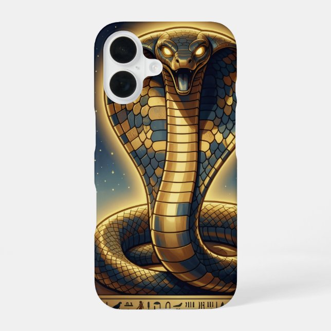 Wadjet – Egyptian Cobra Goddess´3 iPhone 16 Case (Back)