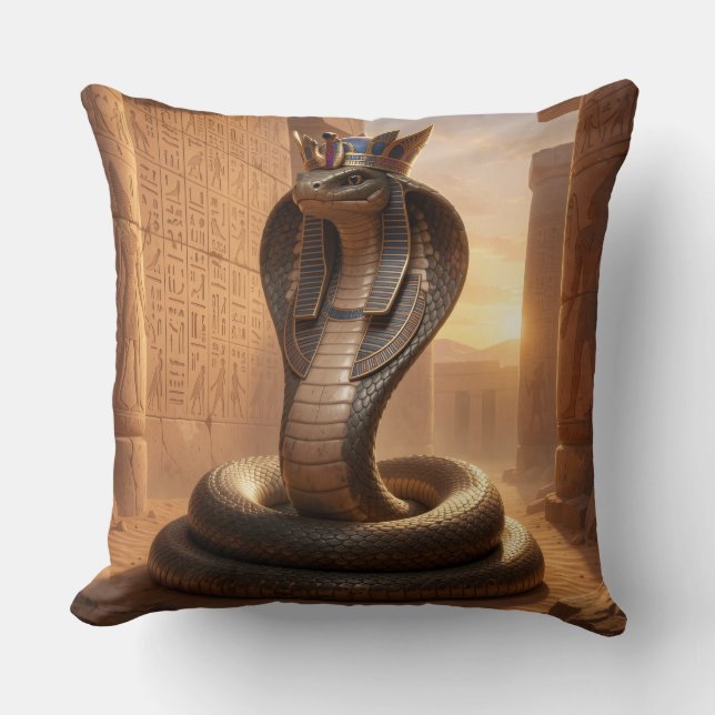 Wadjet – Egyptian Cobra Goddess´5 Cushion (Front)