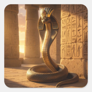 Wadjet – Egyptian Cobra Goddess´6 Square Sticker