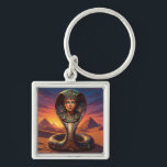 Wadjet – Egyptian Cobra Goddess´7 Key Ring<br><div class="desc">Wadjet is a cobra goddess in Egyptian mythology and a protector of the pharaoh and Lower Egypt. She represents protection,  power,  and royal authority.</div>