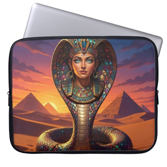 Wadjet – Egyptian Cobra Goddess´7 Laptop Sleeve (Front)