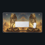 Wadjet – Egyptian Cobra Goddess Desk Mat<br><div class="desc">Wadjet is a cobra goddess in Egyptian mythology and a protector of the pharaoh and Lower Egypt. She represents protection, power, and royal authority.</div>