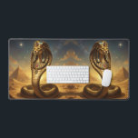 Wadjet – Egyptian Cobra Goddess Desk Mat<br><div class="desc">Wadjet is a cobra goddess in Egyptian mythology and a protector of the pharaoh and Lower Egypt. She represents protection, power, and royal authority.</div>