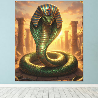 Wadjet – Egyptian Snake Goddess´6 Canvas Print
