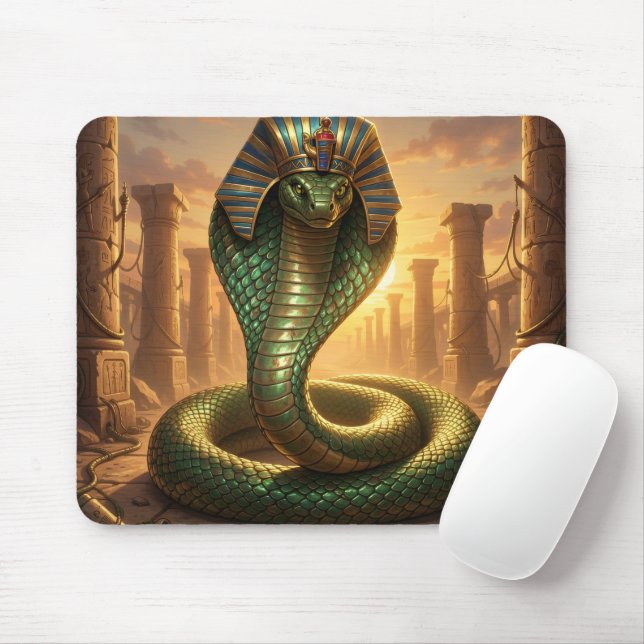 Wadjet - Egyptian Snake Goddess´6 Mouse Pad (With Mouse)