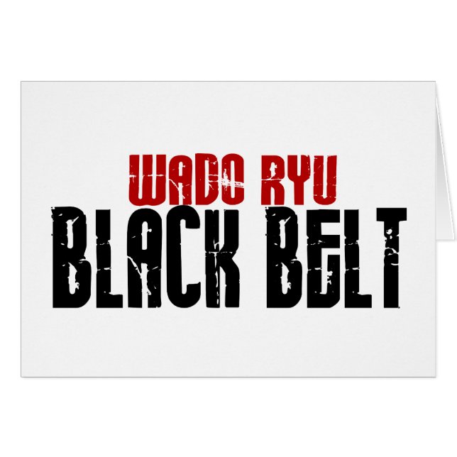 Wado Ryu Black Belt Karate (Front Horizontal)