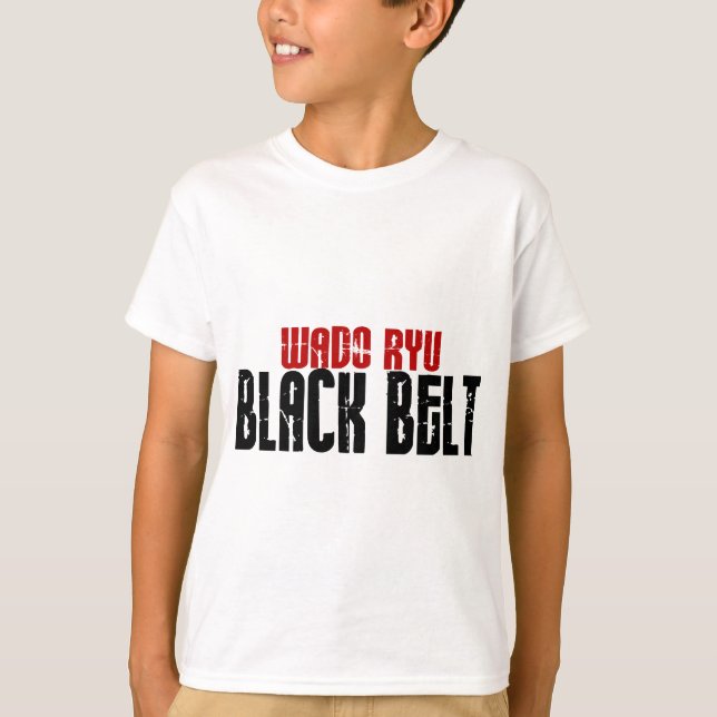 Wado Ryu Black Belt Karate T-Shirt (Front)