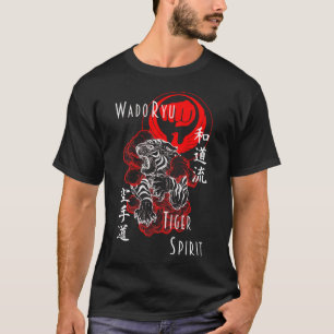 Wado Ryu Karate Do Tiger Spirit Martial Arts Budo T-Shirt