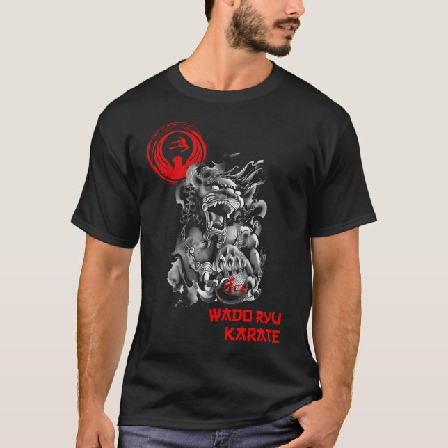 Wado Ryu Karate Fighter Spirit - Budo T-Shirt (Front)