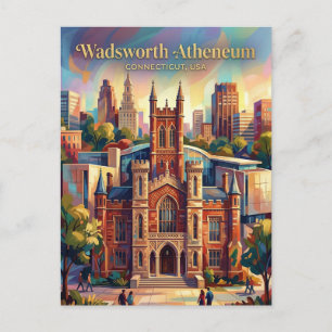 Wadsworth Atheneum Museum of Art Connecticut Postcard