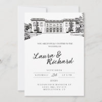 Wadsworth Mansion Connecticut Custom Venue Invite