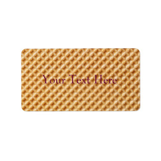 Wafer Texture Label