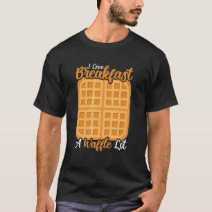 Waffle Breakfast Foods Dessert Mini Waffle Food T-Shirt