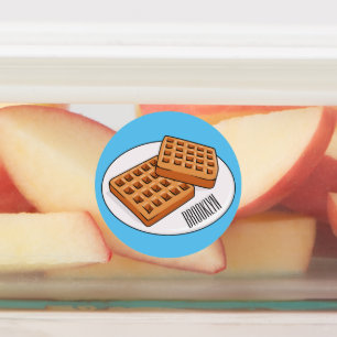 Waffle cartoon illustration