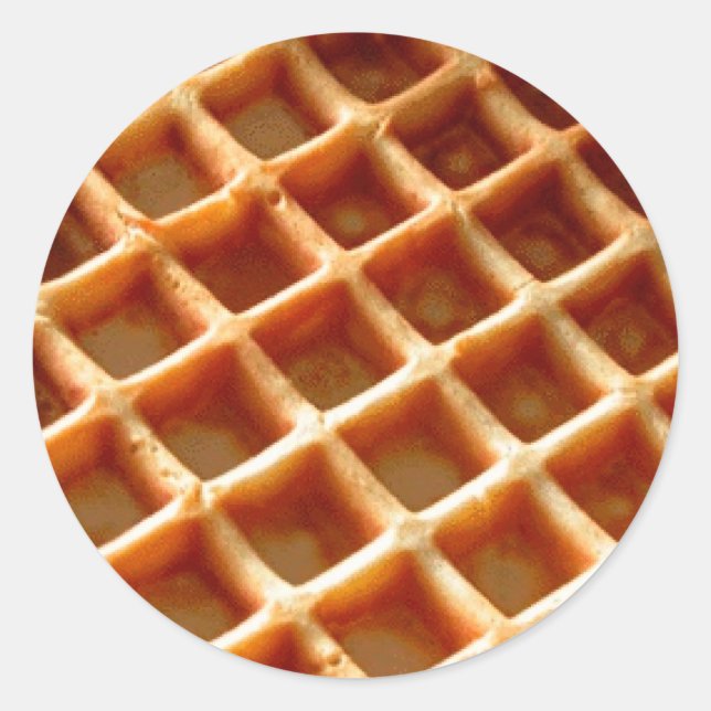Waffle Classic Round Sticker (Front)