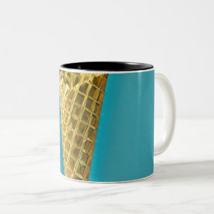 Waffle cone for ice cream lovers Two-Tone coffee mug