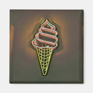 Waffle cone magnet