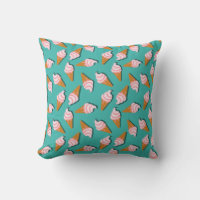 Waffle cones ice cream and frozen yogurt pattern