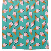 Waffle cones ice cream and frozen yogurt pattern
