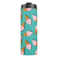 Waffle cones ice cream and frozen yogurt pattern