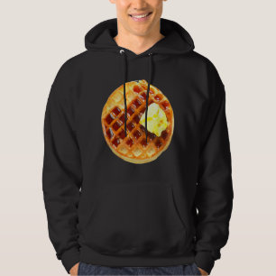 Waffle Cosume Easy Last Minute Halloween Breakfast Hoodie