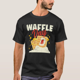 Waffle Day Cone Baking Breakfast Maker T-Shirt