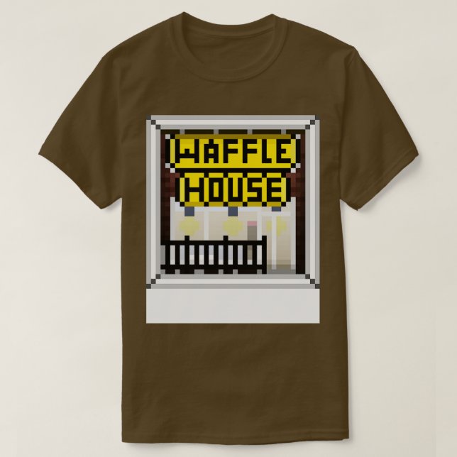 Waffle House WHITE BORDER TShirt (Design Front)