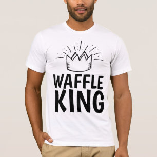 WAFFLE KING DAD MENS FUNNY T-Shirts